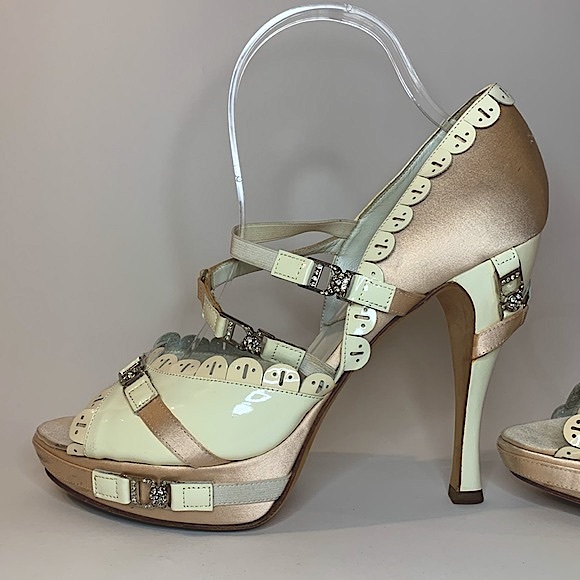 Y2K Dior pink satin and white patent leather. - Picture 5 of 13